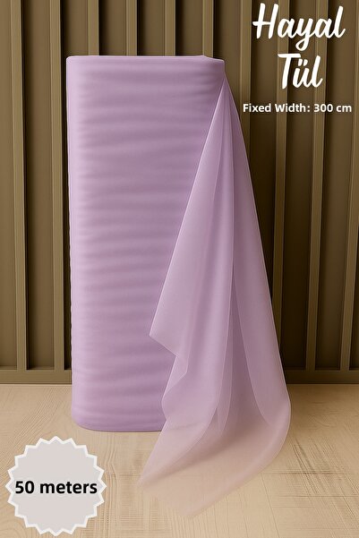 Mortex Lila Hayal Tulle Length 50 Mt Most Stable 3 Mt Engagement, Henna, Wedd...