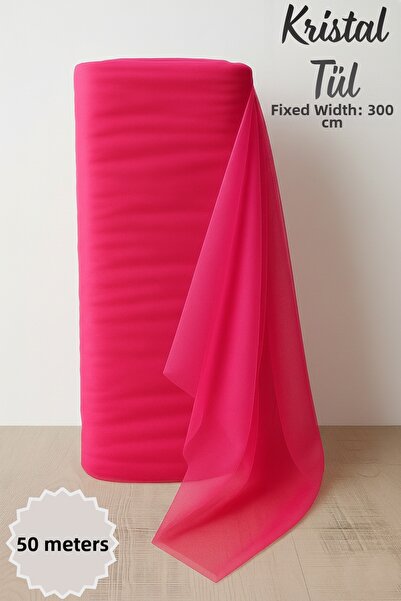 Mortex Φούξια Κρυστάλλινο Τούλι Μήκους 50 μέτρων, Πολύ Ανθεκτικό 3 μέτρα, για...