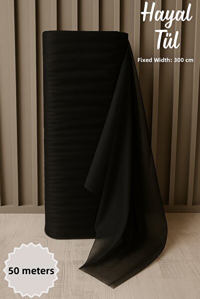 Mortex Black Dream Tulle Length 50 Mt Most Stable 3 Mt Engagement, Henna, Wed...