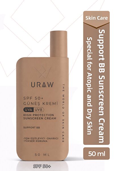 Uraw Support Bb Face Sunscreen Spf 50 |   Tone Equalizer & High Protection 50 ml