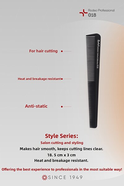 RODEO Αντιστατική χτένα 018