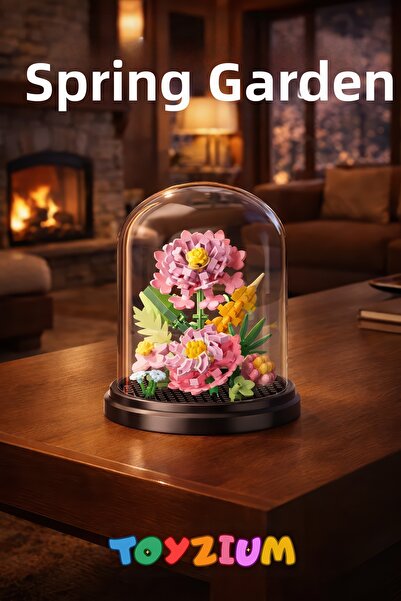Shem Spring Garden Building Block Flower Set (229 Pieces) - Decorative Flower...