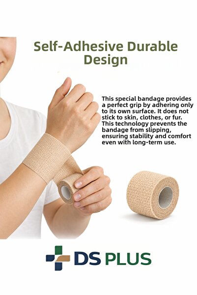 NutraBella Bandaj Coban rezistent la apă 5*4,5 cm 2 bucăți pentru sport și răni