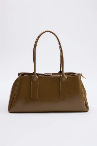 TRENDYOL SHOES Ölgrüne mittelgroße Damen-Umhängetasche TAKSS26OC00036