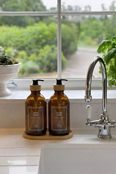 TRENDYOLMİLLA HOME Set of 2 Bamboo Plate Soap Dishes Tphss26Sbn00002