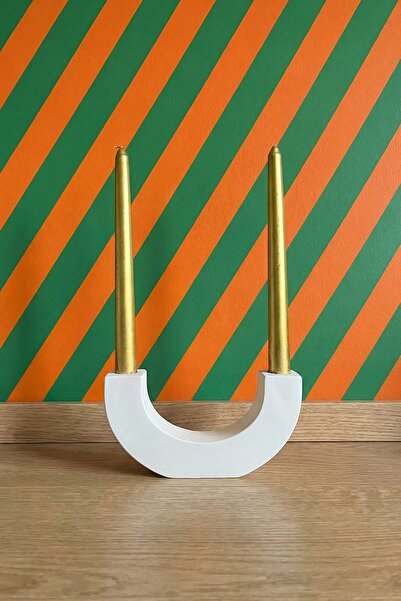 TRENDYOLMİLLA HOME Λευκή Κεραμική Κηροθήκη TPHSS26SM00002