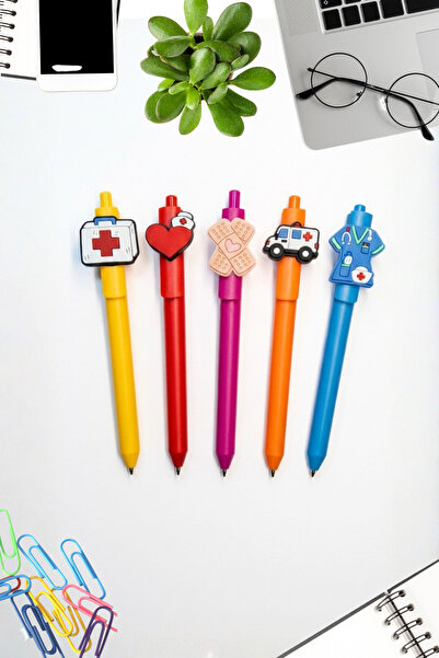 excarpin Sağlık Personeli Koleksiyonu Rahat Yazım Esnek Tutuş Sarı Pembe Kırm...