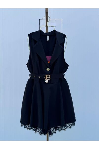 Universal Rochie stil salopetă Nairobi - Neagră