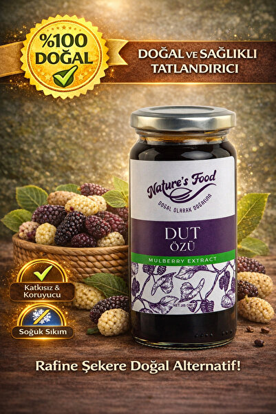 NATURES FOOD Dut Özü Net 315g | %100 Doğal | Katkısız | Şeker İlavesiz | Soğu...