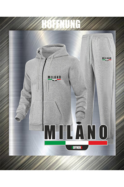 HOFFNUNG FULL HOODIE MILANO ITALIA casual κουκούλα και τζόγκερ