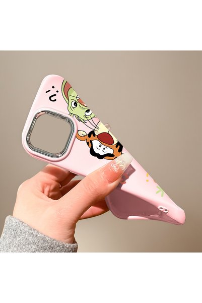 ucuc Samsung Galaxy A32 4g Compatible Shock-Absorbing Camera Protected Black Silicone Case Cartoon Patterned