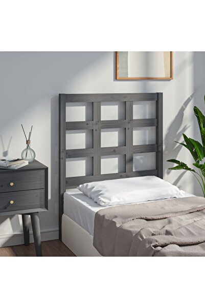Concept Tăblie de pat, gri, 80,5x4x100 cm, lemn masiv de pin