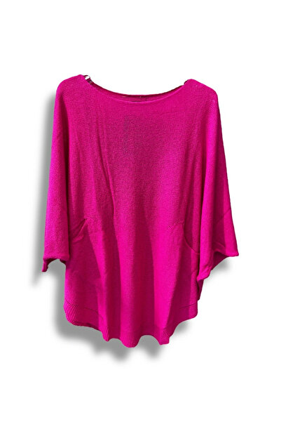 SUMEF Bluză oversize din tricot mercerizat - Mărimea potrivită pentru 38-52 -...