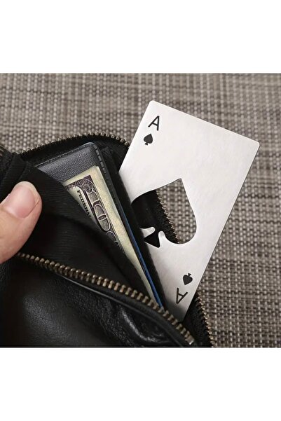 MODA 2 قطعة من فتاحة زجاجات بطاقات اللعب المصنوعة من الفولاذ المقاوم للصدأ