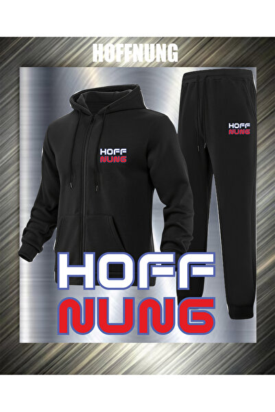 HOFFNUNG FULL ZIP HOFFNUNG ΝΕΑ ΜΑΥΡΑ υπερμεγέθη αθλητικά