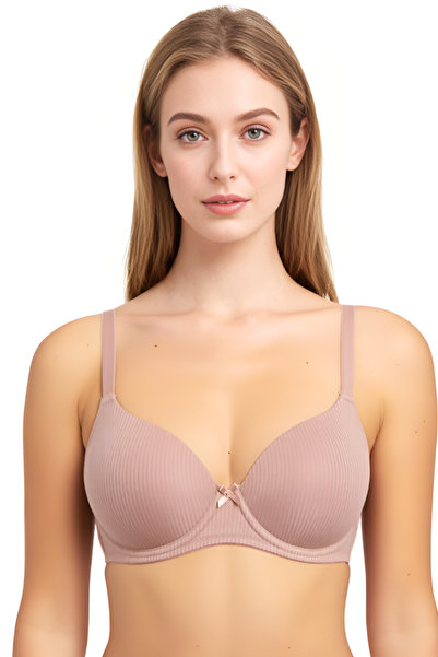 YESENİA Unpadded Micro Underwire Ribbed Bra