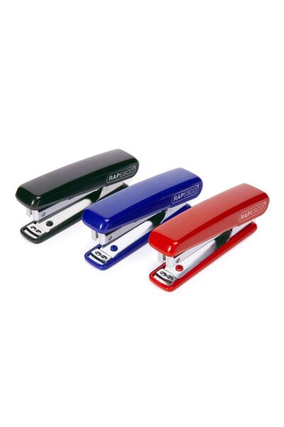 Rapesco plastic stapler no.10 10 sheets red plus 1000 staples 10/4
