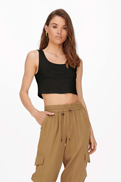 ONLY Women's Black Crop Top Athlete