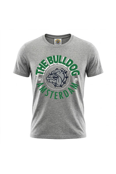 SAFECARE Το μπλουζάκι The Bulldog Amsterdam Original με γκρι λογότυπο, μέγεθος L