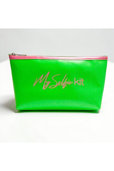 Juene Με γκλίτερ Λουστρίνι S. Δερμάτινο Πράσινο Μεγάλο Επίπεδο Μακιγιάζ Τσάντ...