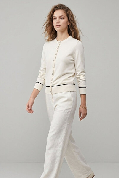 Şiir Dámský pletený kardigan Raye s dlouhým rukávem s měkkou texturou – přeru...