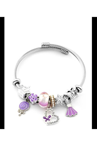 Store Charmlı Çok Renkli Bileklik