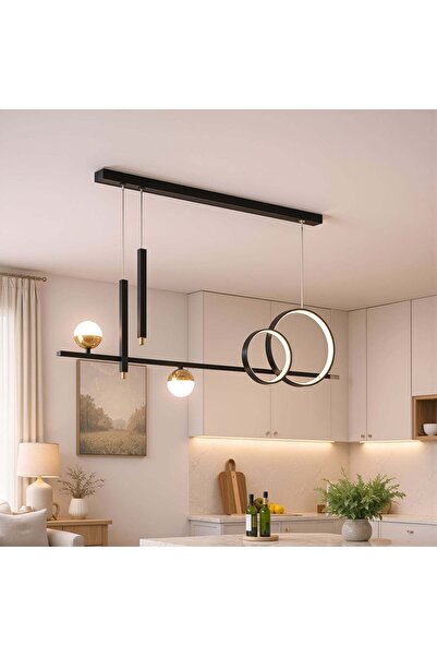 ALC-Shop Lustra LED suspendata cu telecomanda DAMARA 46W, lumina Rece/Calda/N...