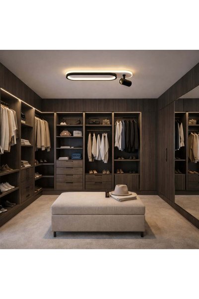 DIGITAL Merchandise Proiector LED Reglabil FISSO Camilla 49W, lumina 3000/4000/6000k, Negru