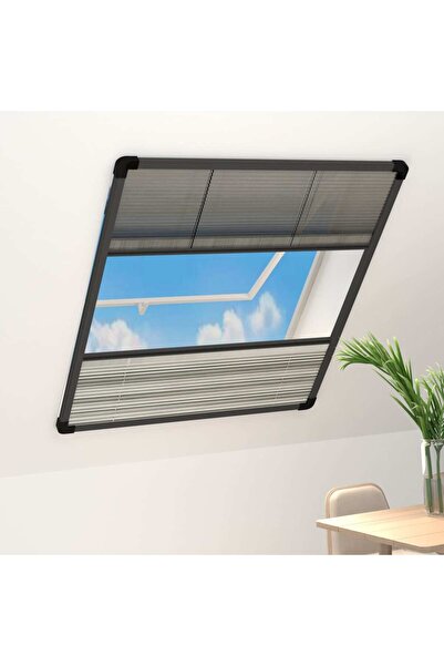 Concept Plasă insecte pentru ferestre, 80x100 cm, aluminiu, cu umbrar