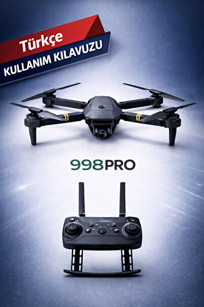 ROSE TEKNOLOJİ 998 PRO 4K HD KATLANABİLİR GÖVDE UYGULAMA KONTROLÜ 360 DÖNME Ç...