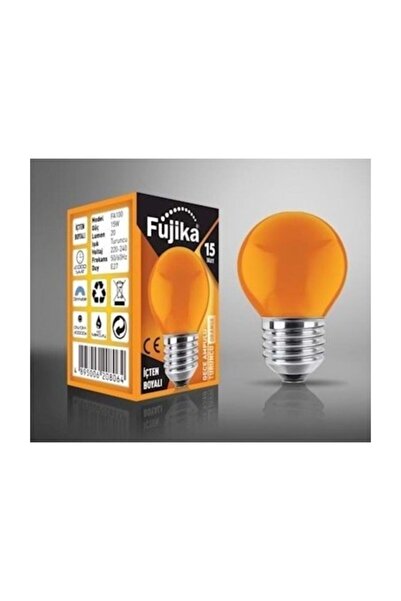 Fujika Turuncu 15 Watt Renkli Gece Lambası Ampulü