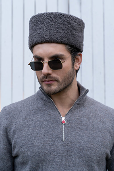 fubileather Caucasian Kalpağı Leather Hat