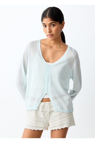 Mango Teen Kroşe volanlı şort