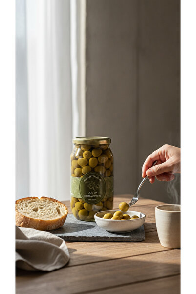 Oliv'da Yeşil Kırma Zeytin 650GR