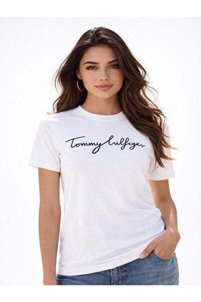 Tommy Hilfiger Harıtage Crew Neck Women's T-shırt
