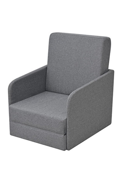 Concept Fotoliu pat extensibil, gri deschis, material textil