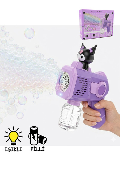 düşler oyuncak dünyası Pilli Işıklı Kuromi Karakter Figürlü Baloncuk Köpük Ta...