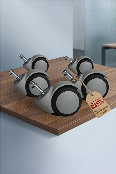 YNC Ofis Koltuğu Tekerleği 5’li Set 11 mm – Termokauçuk Kaplama Sessiz Parke ...