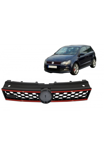 tuningset Grilă centrală sport compatibilă cu VW Polo 6R 2009-2014 GTI