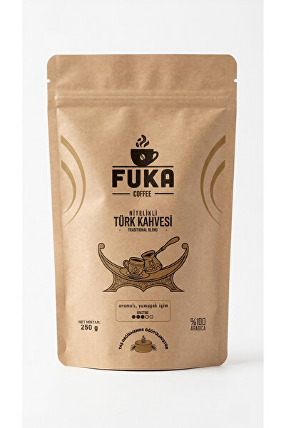 FUKA Nitelikli Türk Kahvesi - Traditional Blend (250G) (Orta Kavrum & Yumuşak...