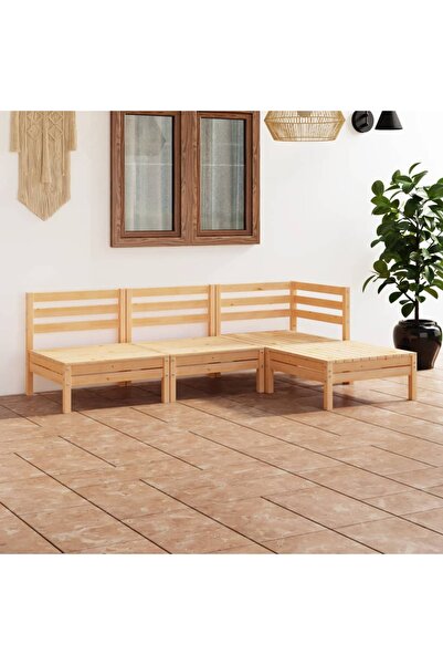 Concept Set mobilier de grădină, 4 piese, lemn masiv de pin