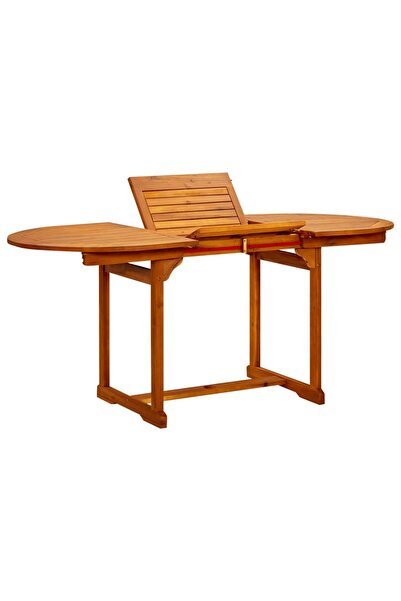 Concept Masă de grădină, (120-170)x80x75 cm, lemn masiv de acacia