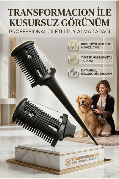 Transformacion Kedi ve Köpek Jiletli Tüy Alma Tarağı 721309