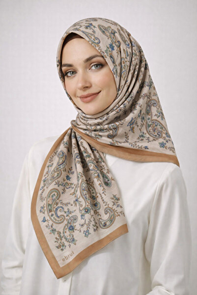 mim eşarp شال قطن ناعم منقوش عرقيًا من Enba مقاس 75x190 سم