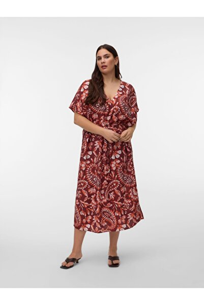 Veromoda Curve Kleid VMCNELLIE Langes Kleid