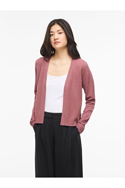 VILA Strickjacke VIRIL Kurzer offener