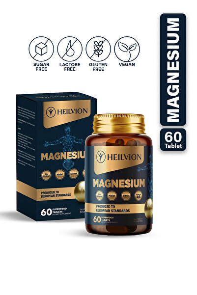 HEILVION MAGNEZYUM Multi Complex 3'Lü Form ( BİSGLİSİNAT, SİTRAT, MALAT) & B6...