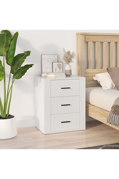 Concept Noptieră, alb, 50x36x60 cm, lemn compozit