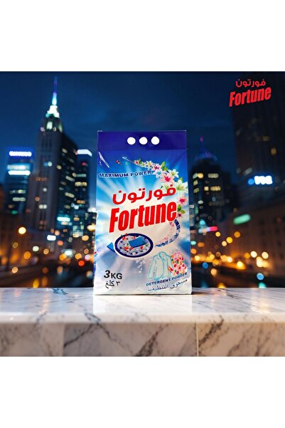Fortune Detergent Powder 3Kg × 3 Pack (9Kg)
