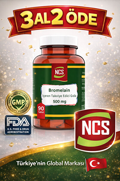 NCS Bromelain (Pineapple) 500 Mg 90 Tablets